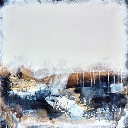 Prudent Drifts VI by Alison Britton-Paterson - Original Painting on Box Canvas sized 16x16 inches. Available from Whitewall Galleries
